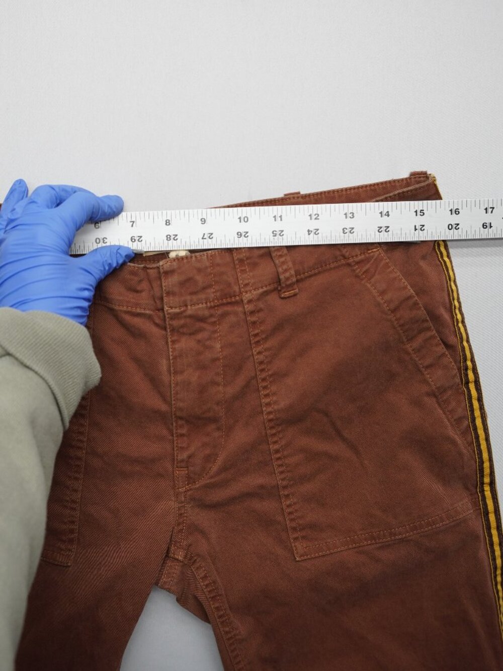 Nili Lotan Jenna Pants with Side Tape in Rust Size 4‎ - Picture 11 of 14